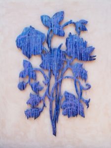 Blue Drip Flower I