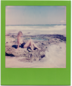 Untitled (Beach Babe on Green)
